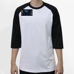 Raglan 3/4 Roundneck Shirt (White Body) Thumbnail