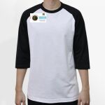 Raglan 3/4 Roundneck Shirt (White Body) Thumbnail
