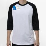 Raglan 3/4 Roundneck Shirt (White Body) Thumbnail