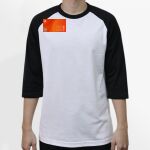 Raglan 3/4 Roundneck Shirt (White Body) Thumbnail