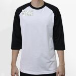 Raglan 3/4 Roundneck Shirt (White Body) Thumbnail