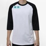Raglan 3/4 Roundneck Shirt (White Body) Thumbnail