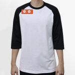 Raglan 3/4 Roundneck Shirt (White Body) Thumbnail