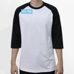 Raglan 3/4 Roundneck Shirt (White Body) Thumbnail