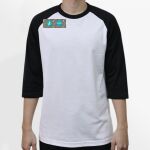 Raglan 3/4 Roundneck Shirt (White Body) Thumbnail