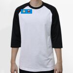 Raglan 3/4 Roundneck Shirt (White Body) Thumbnail