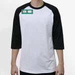 Raglan 3/4 Roundneck Shirt (White Body) Thumbnail