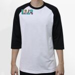 Raglan 3/4 Roundneck Shirt (White Body) Thumbnail