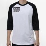 Raglan 3/4 Roundneck Shirt (White Body) Thumbnail