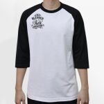 Raglan 3/4 Roundneck Shirt (White Body) Thumbnail