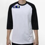 Raglan 3/4 Roundneck Shirt (White Body) Thumbnail