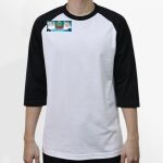Raglan 3/4 Roundneck Shirt (White Body) Thumbnail