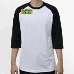 Raglan 3/4 Roundneck Shirt (White Body) Thumbnail