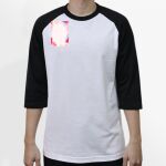 Raglan 3/4 Roundneck Shirt (White Body) Thumbnail