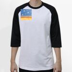 Raglan 3/4 Roundneck Shirt (White Body) Thumbnail