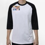 Raglan 3/4 Roundneck Shirt (White Body) Thumbnail