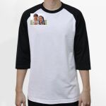 Raglan 3/4 Roundneck Shirt (White Body) Thumbnail