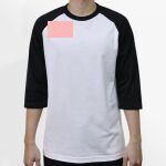 Raglan 3/4 Roundneck Shirt (White Body) Thumbnail