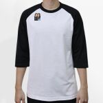 Raglan 3/4 Roundneck Shirt (White Body) Thumbnail