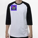 Raglan 3/4 Roundneck Shirt (White Body) Thumbnail