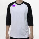 Raglan 3/4 Roundneck Shirt (White Body) Thumbnail