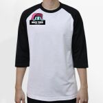 Raglan 3/4 Roundneck Shirt (White Body) Thumbnail