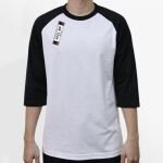 Raglan 3/4 Roundneck Shirt (White Body) Thumbnail