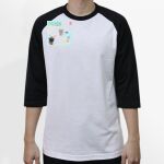 Raglan 3/4 Roundneck Shirt (White Body) Thumbnail