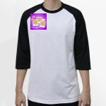 Raglan 3/4 Roundneck Shirt (White Body) Thumbnail