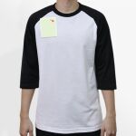 Raglan 3/4 Roundneck Shirt (White Body) Thumbnail