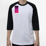 Raglan 3/4 Roundneck Shirt (White Body) Raglan 3/4 Roundneck Shirt (White Body) Thumbnail