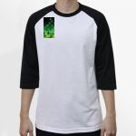 Raglan 3/4 Roundneck Shirt (White Body) Thumbnail