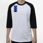 Raglan 3/4 Roundneck Shirt (White Body) Thumbnail