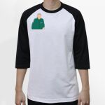 Raglan 3/4 Roundneck Shirt (White Body) Thumbnail