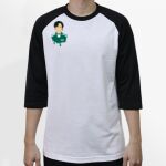 Raglan 3/4 Roundneck Shirt (White Body) Thumbnail