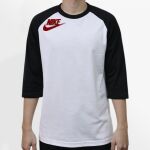Raglan 3/4 Roundneck Shirt (White Body) Thumbnail