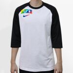 Raglan 3/4 Roundneck Shirt (White Body) Thumbnail