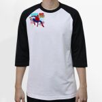 Raglan 3/4 Roundneck Shirt (White Body) Thumbnail