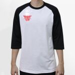 Raglan 3/4 Roundneck Shirt (White Body) Thumbnail