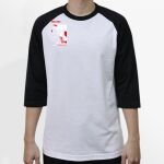 Raglan 3/4 Roundneck Shirt (White Body) Thumbnail