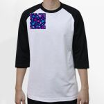 Raglan 3/4 Roundneck Shirt (White Body) Thumbnail