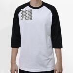 Raglan 3/4 Roundneck Shirt (White Body) Thumbnail