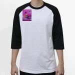 Raglan 3/4 Roundneck Shirt (White Body) Thumbnail
