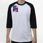 Raglan 3/4 Roundneck Shirt (White Body) Thumbnail
