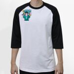 Raglan 3/4 Roundneck Shirt (White Body) Thumbnail