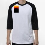Raglan 3/4 Roundneck Shirt (White Body) Thumbnail