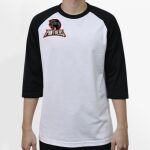 Raglan 3/4 Roundneck Shirt (White Body) Thumbnail