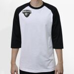 Raglan 3/4 Roundneck Shirt (White Body) Thumbnail