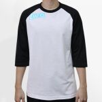 Raglan 3/4 Roundneck Shirt (White Body) Thumbnail