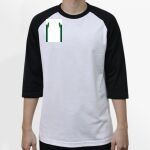 Raglan 3/4 Roundneck Shirt (White Body) Thumbnail